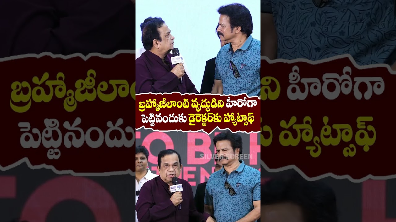 బ్రహ్మాజీలాంటి వృద్ధుడిని హీరోగా పెట్టినందుకు డైరెక్టర్ కు హ్యాట్సాఫ్ #brahmanandam #brahmaji