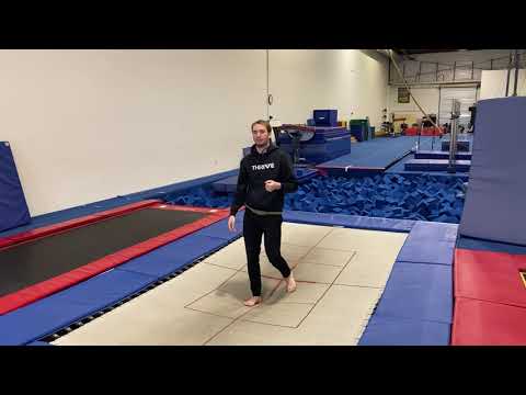 Trampoline | Back Drop Pullover Half on a Trampoline