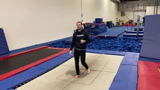 Trampoline | Back Drop Pullover Half on a Trampoline