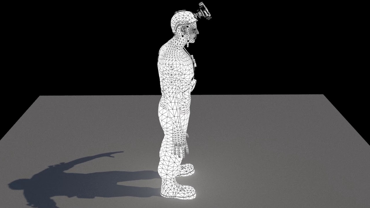 Character Wireframe Turntable