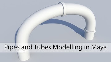 Maya Modelling - Pipes and Tubes Modelling Tutorial in Autodesk Maya 2017