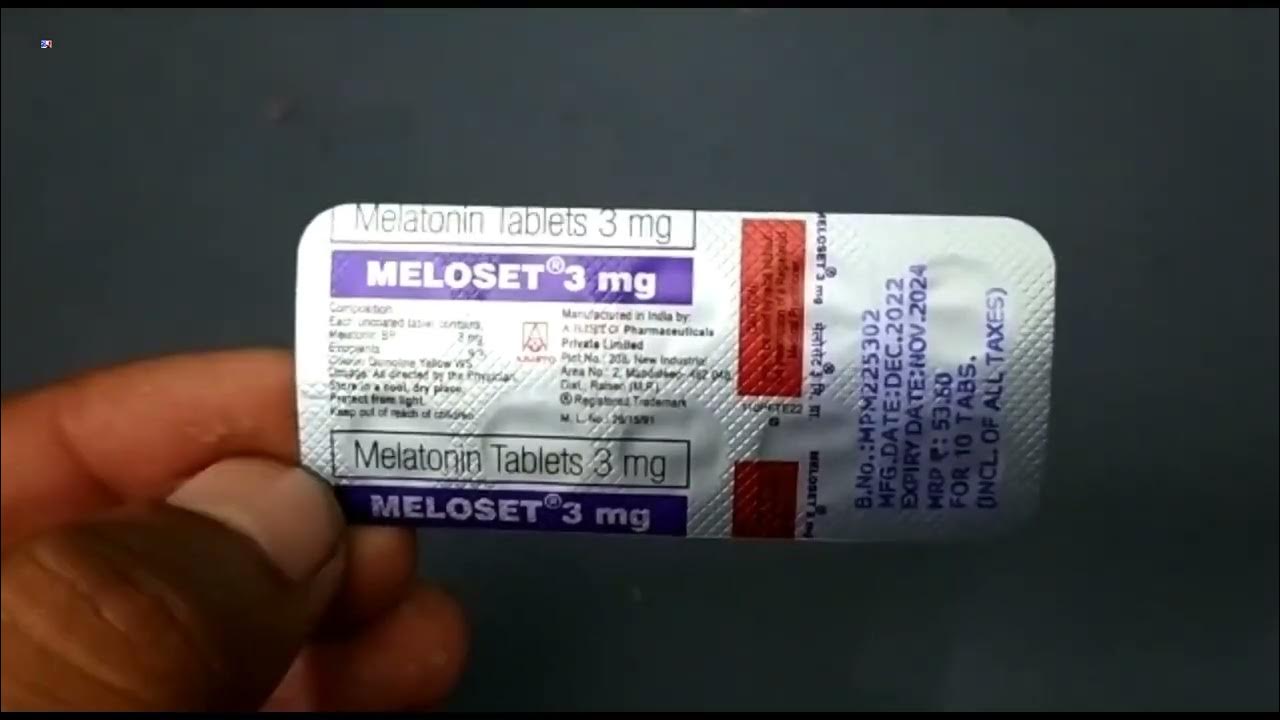 Meloset tablet meloset 3mg tablet melatonin tablets 3mg meloset
