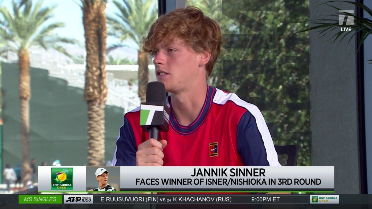 Jannik Sinner 2021 Indian Wells Second Round Win Interview