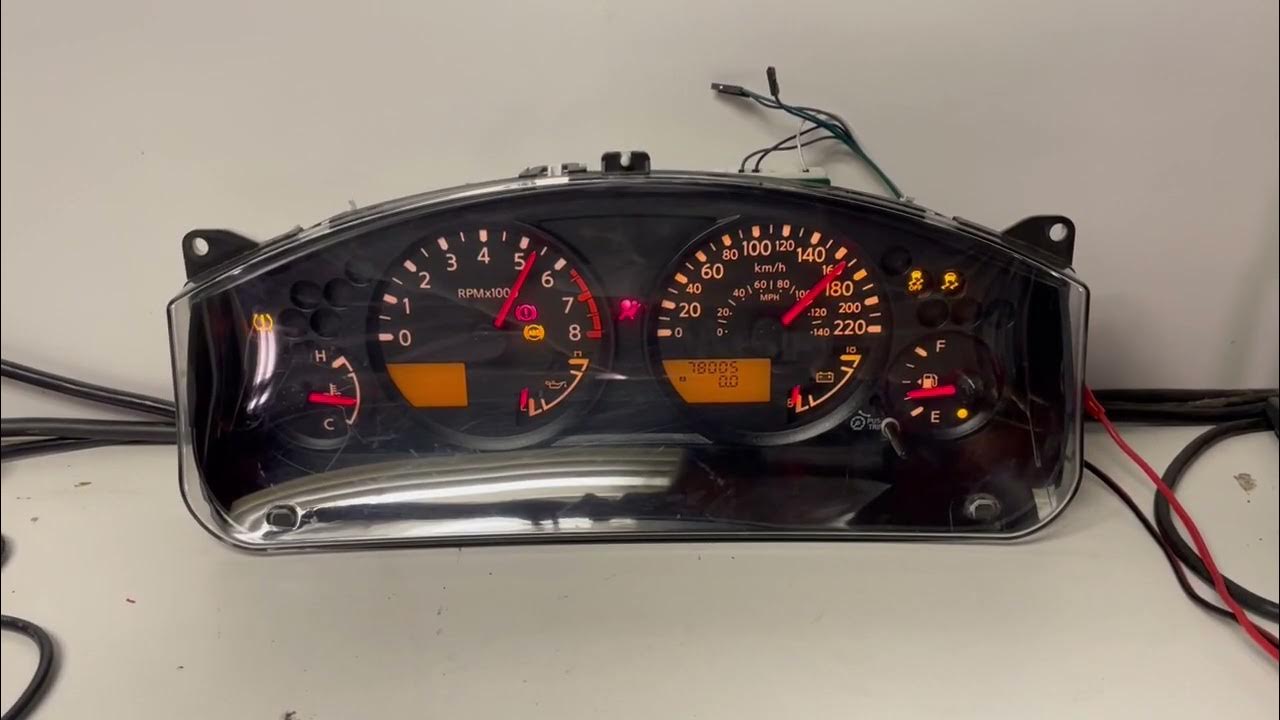 20062008 NISSAN XTERRA USED DASHBOARD INSTRUMENT CLUSTER TEST YouTube