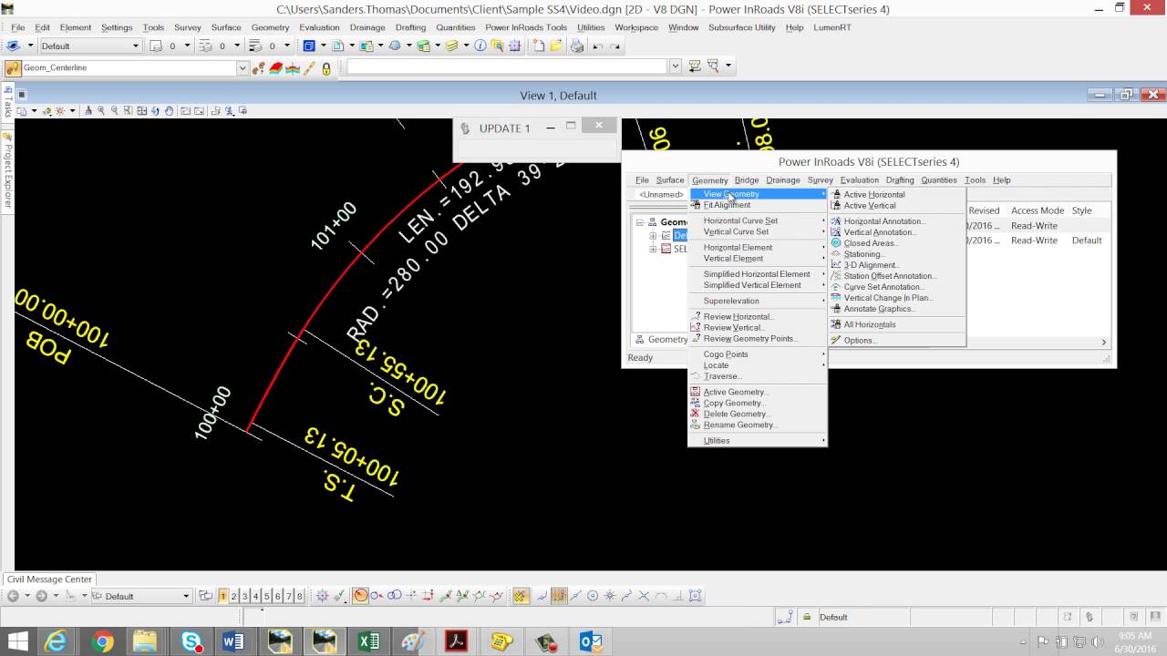 how to edit openroads stationing symbology youtube survey stationing format