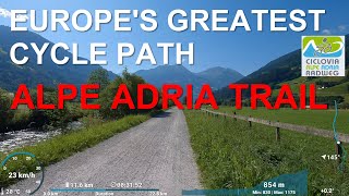 Ciclovia Alpe Adria Radweg - Europe's Greatest Cycle Path - Trail Preview with telemetry