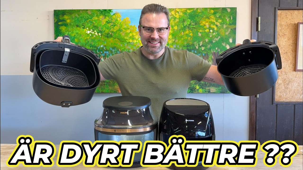 Testar Air Fryer - Biltema 499kr vs Philips 1799kr