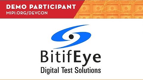 2020 MIPI DevCon: BitifEye Digital Test Solutions GmbH Demo