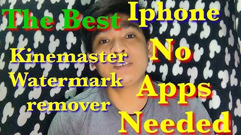 How to remove kinemaster watermark in ios(no apps needed)