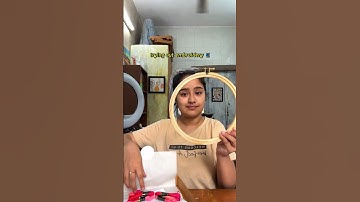 Trying embroidery 🪡 trying a new thing! ✨♥️ #minivlog #embroiderydesign @KnotYourType
