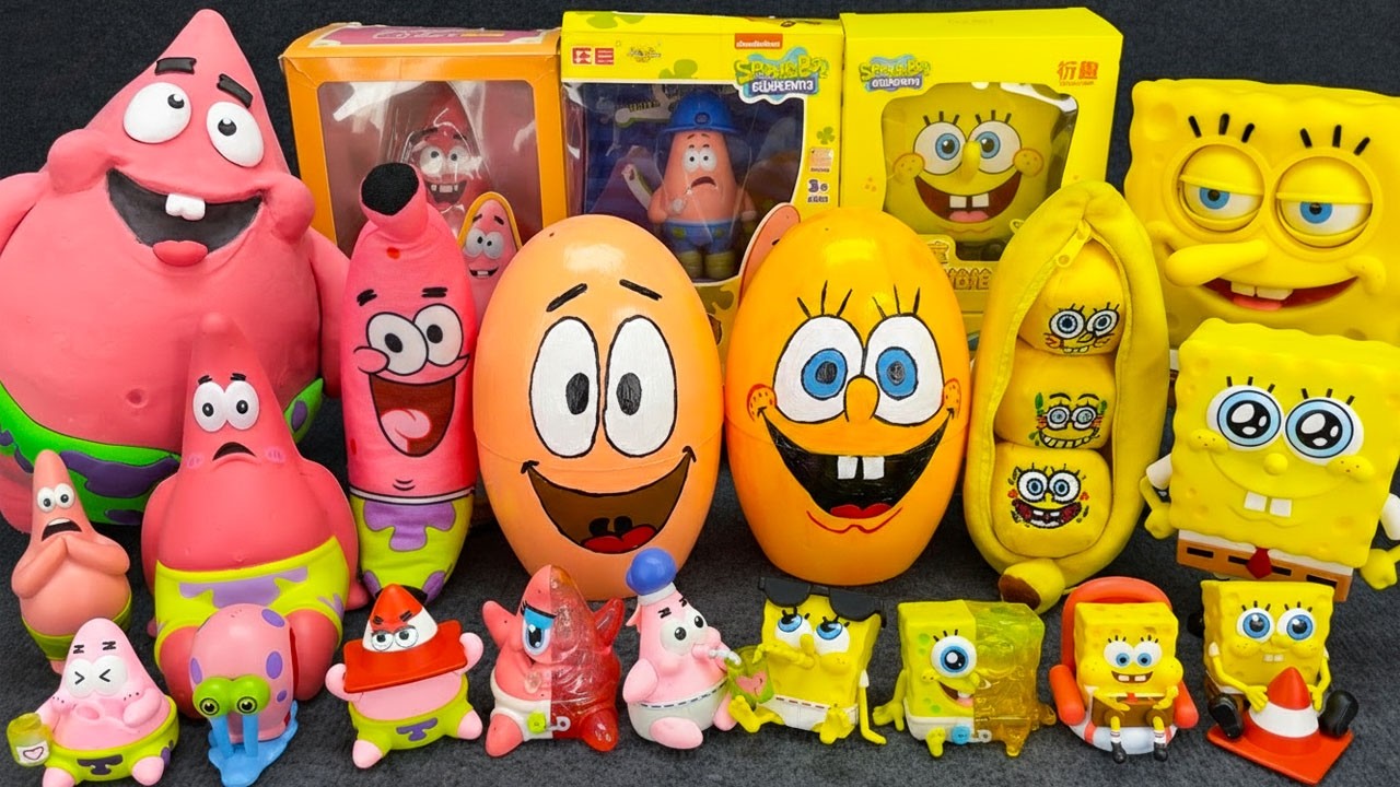 ASMR 68 Minutes SPONGEBOB SquarePants Oddly Satisfying Unboxing Toy Surprises 🧽 Unboxing Playset