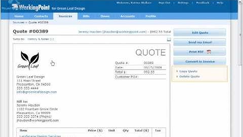 WorkingPoint Invoicing Made Easy Series - Converting Quotes to Invoices