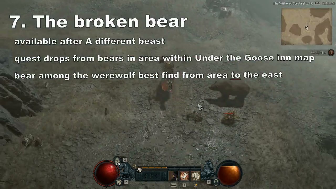 diablo 4 - sidequest hidden quest scosglen