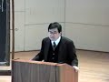 Harvard lecture by TU Weiming on Moral Reasoning 1996.03.21