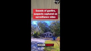 Home surveillance camera captures video of suspects, sounds of gunfire in attempted home invasion