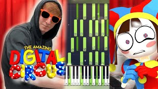 The Amazing Digital Circus Main End Theme Dein0Mite Piano Tutorial Piano Cover