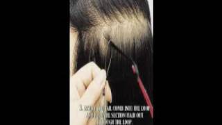 RineX Step by Step human hair extension how to use hair extension