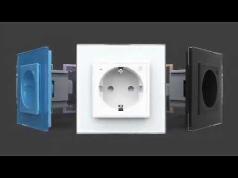 Смарт розетка умная розетка ZigBee с заземлением и шторками Livolo, видео 1
