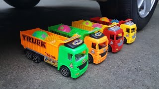 Crushing Crunchy & Soft Things by Car || Experiment Car vs Trucks, Toy Cars, and More screenshot 3