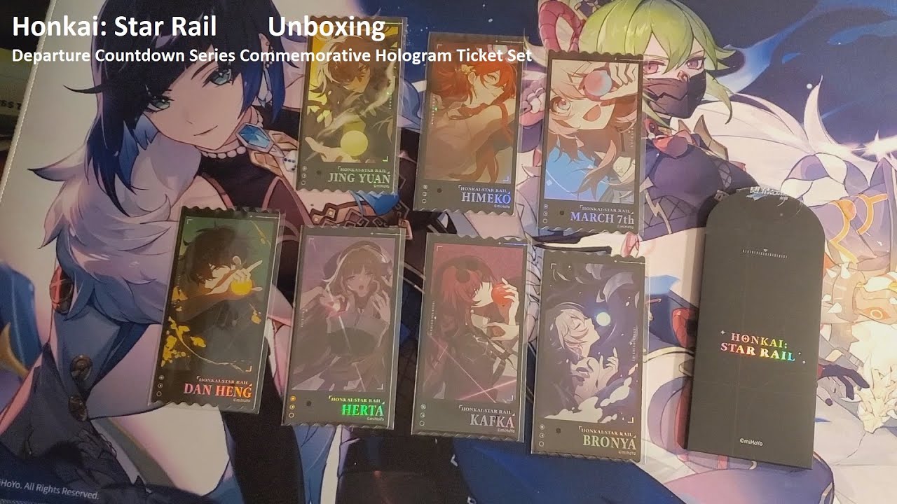 honkai star rail holographic card 2024 KAKAWOW Holographic Tickets of HONKAI Star Rail BOX