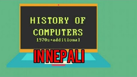 History of computer in nepali || sab computer