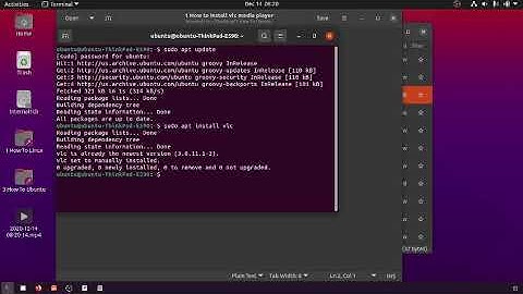 27 installing VLC media player in the terminal