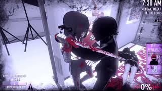 Genocide Ending As Oka Ruto With Occult Ritual Knife And Necklace Yandere Simulator