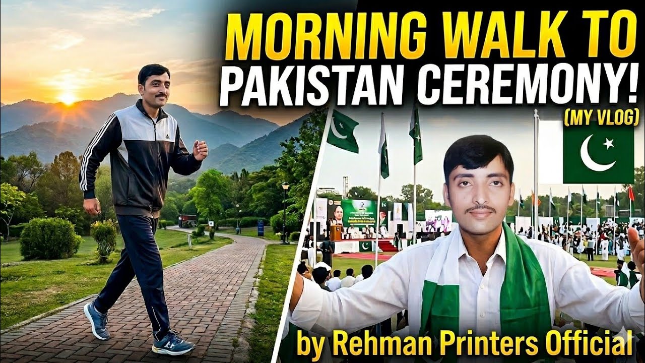 Morning walk 🌻 and||Especially ceremony of Pakistan|| 🌹🇵🇰 ️ is very ...