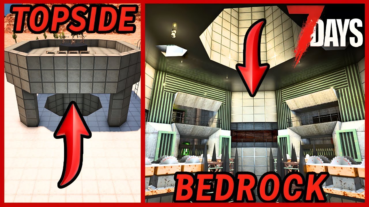 База в Бедроке в финальной стадии игры | 7 Days to Die