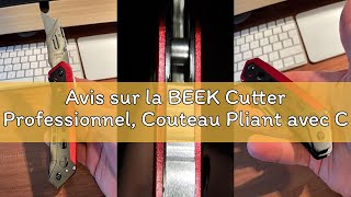 Avis sur la BEEK Cutter Professionnel, Couteau Pliant avec Clip, Outil Multifonction à Poignée Métal