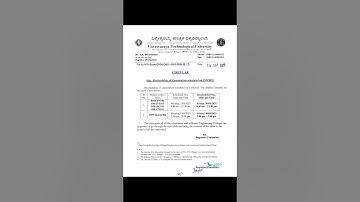 Reschedule of 1st year exam to 30th September 2025- VTU UNIVERSITY