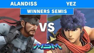 MSM Online 38 - AlanDiss (Snake) Vs. Yez (Ike) Winners Semis - Smash Ultimate