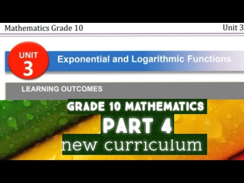 new ccurriculum mathematics grade 10 unit 3 part 4 - YouTube