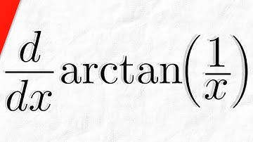 Derivative of arctan(1/x) | Calculus 1 Exercises