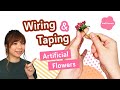 How to Wire & Tape Your Silk Flowers For Making Boutonnières | Personal Wedding Flowers Series Ep.2