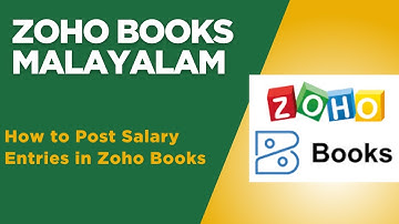Zoho Books Malayalam - How to manage Salary Entries in Zoho Books. Provision entry for Salary.