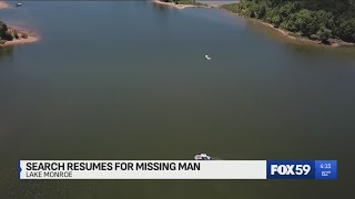 Search underway for missing 27-year-old man at Monroe Lake
