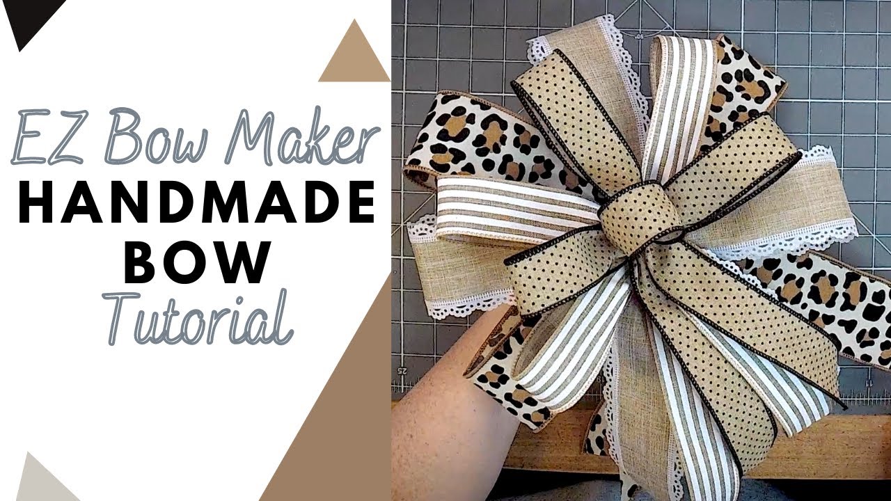 Let's make a bow using deluxe ez bow maker! #crafttok #wreathmaker