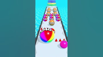 Numbers Ball Run Challenging Game Part #18 android,  ios #ballrun2048 #shorts  #ballgame #2048balls