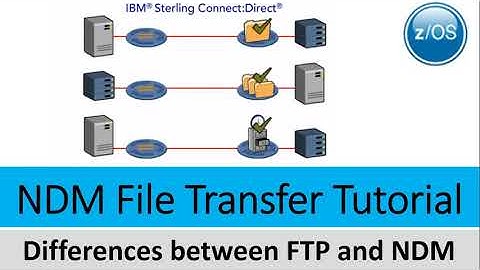 NDM File Transfer Tutorial in Mainframe | Differences between FTP and NDM