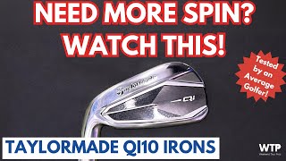 TAYLORMADE Qi10 IRONS REVIEW! A Game Improvement Iron Offering High Spin!