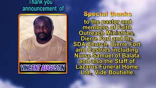 Vincent Augustin thank you