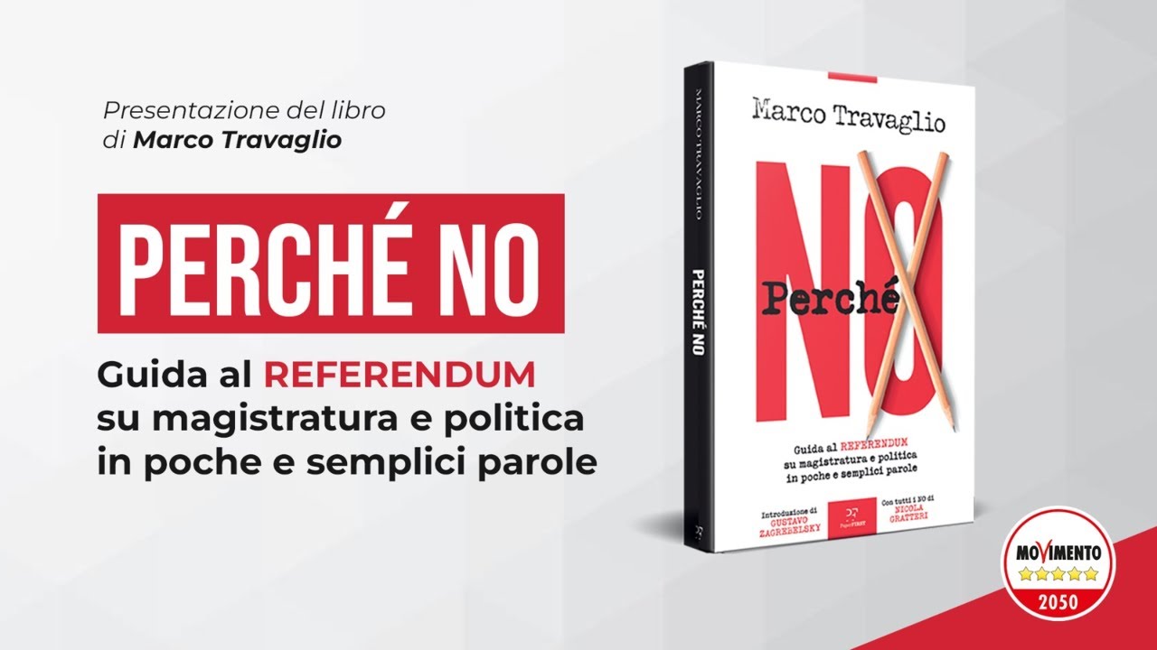 PERCHÉ NO. Guida al REFERENDUM su magistratura e politica in poche e semplici parole
