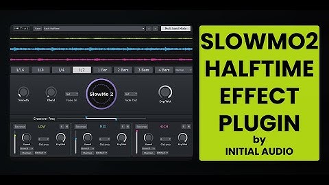 Slowmo2 Halftime Effect Plugin Demo VST3, AU, AAX for Windows and Mac