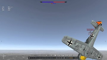 Fw 190 Vs Spitfire, Defensive Rolling Scissors + kill