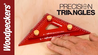 Precision Triangles 4 & 6 Inch | Woodpeckers Woodworking Tools