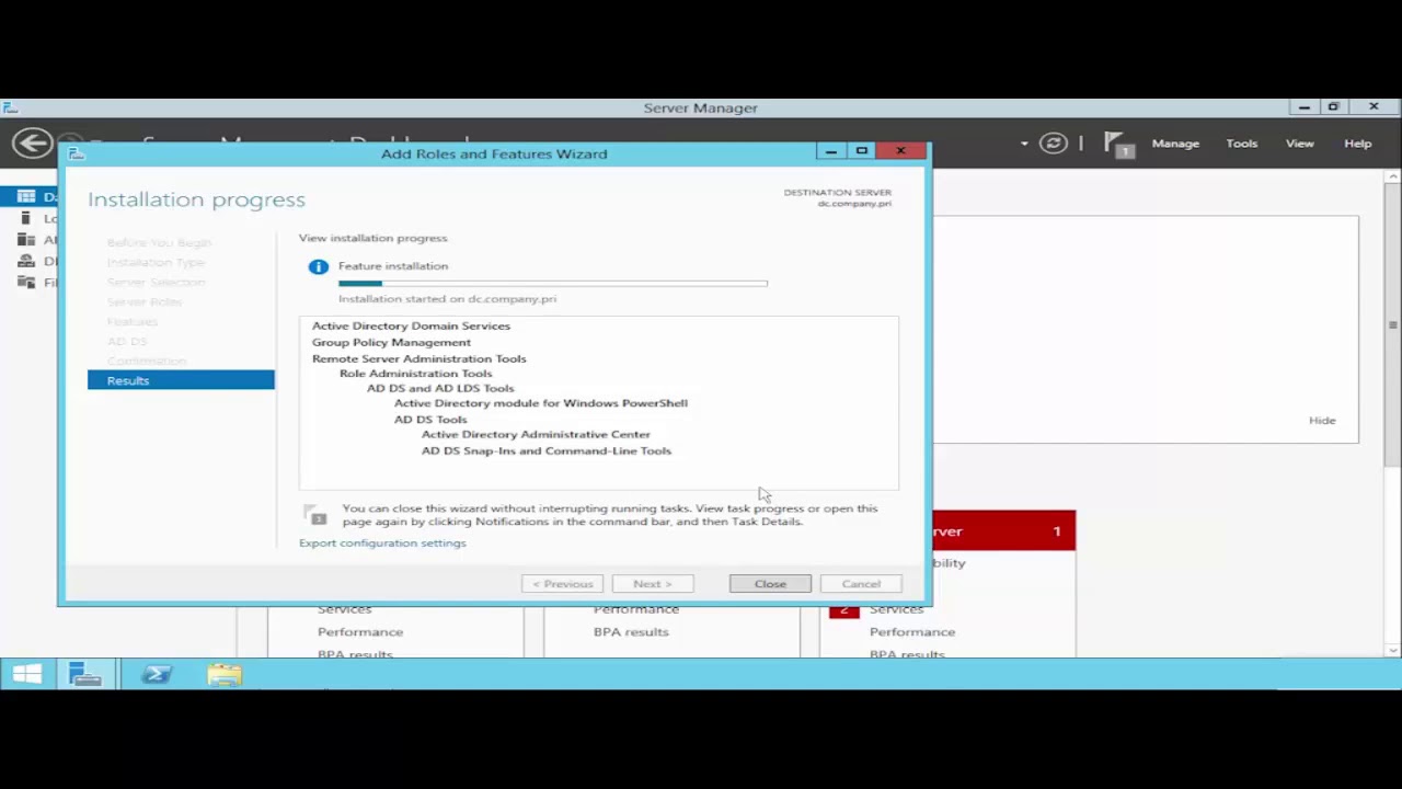 Administer Active Directory Add a Domain Controller to a Domain 1 of 8 ...