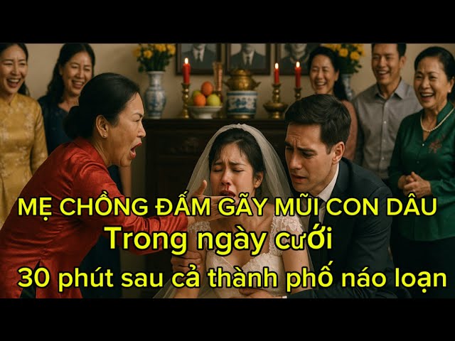 Outline Video Mẹ Chồng Đấm Gãy Mũi Con Dâu Trong Ngày Cưới,30 Phút Sau Cả Thành Phố Náo Loạn