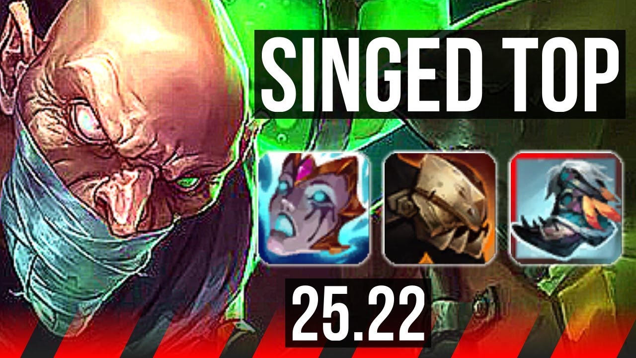 SINGED vs AMBESSA (TOP) | Rank 2 Singed, 42k DMG, 700+ games | KR Challenger | 25.22