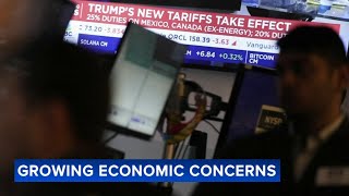 Stocks plunge, recession fears grow amid continued tariff talk